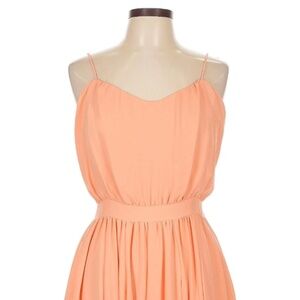 Paper Crown Anthropologie Peach Dress